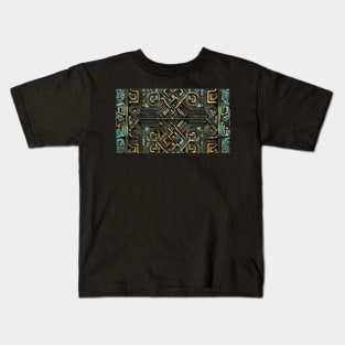 Artistic Mayan Inspired Design Pattern Kids T-Shirt